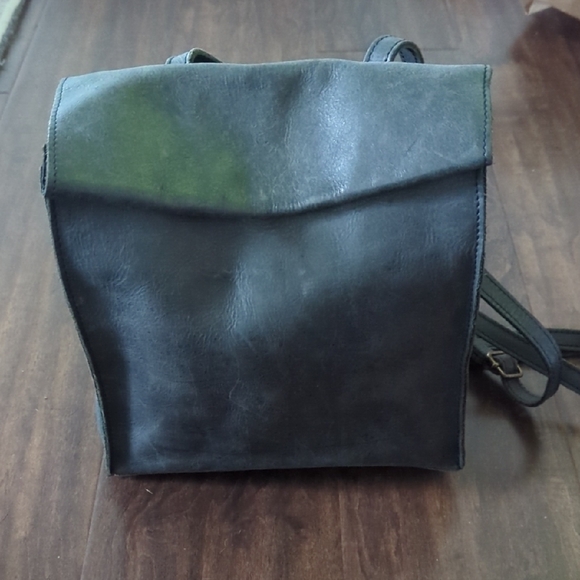 Brandy Melville Handbags - Brandy Melville Black Leather Backpack